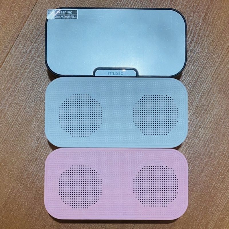 Speaker Q5 Bluetooth Alarm Clock Smart Speaker - LED Display Support Radio FM Micro SD 1400 mAh Baterai
