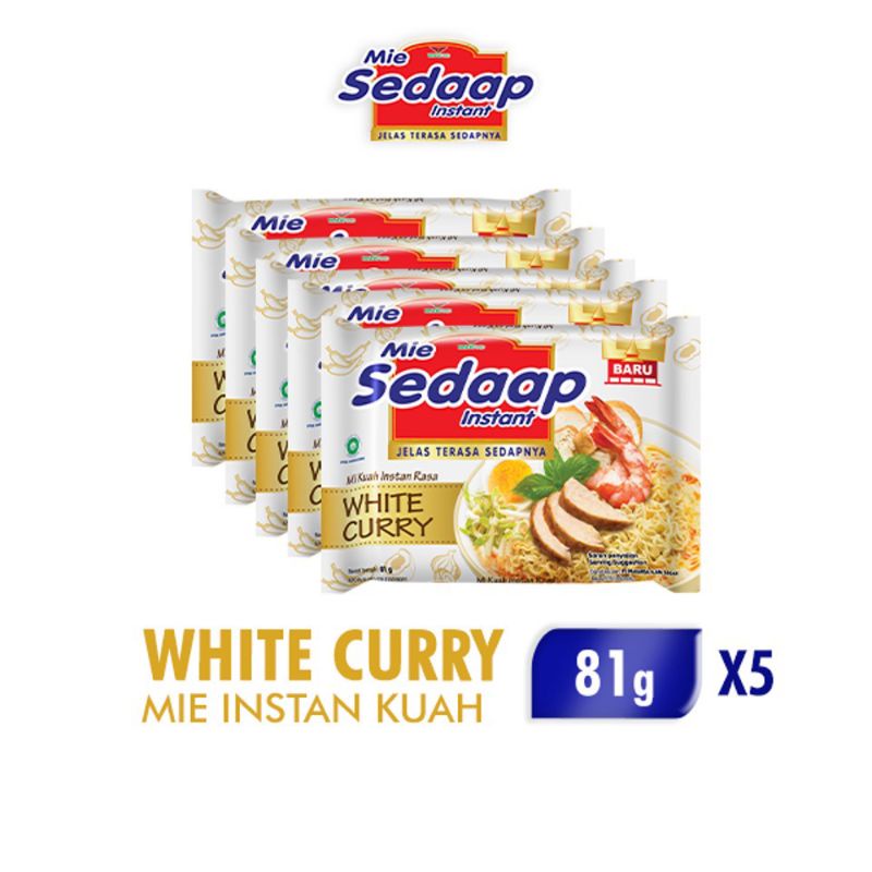 

SEDAAP MIE WHITE CURRY 81 GR Isi 5