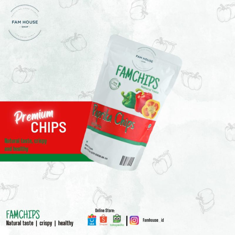 

Keripik Paprika Famchips (Paprika Chips)