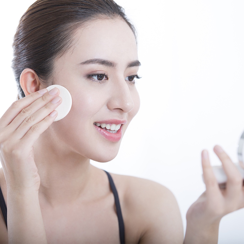 [Harga Grosir] 1pcs Soft Smooth Facial Powder Puff Basah Dan Kering Pancake Puff Bulat Dan Kotak Makeup Sponge Bedak Puff Alat Makeup Wanita