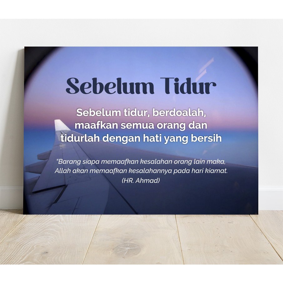 Jual Poster Sebelum TIdur Berdoalah Maafkan Semua Orang Hati Bersih ...