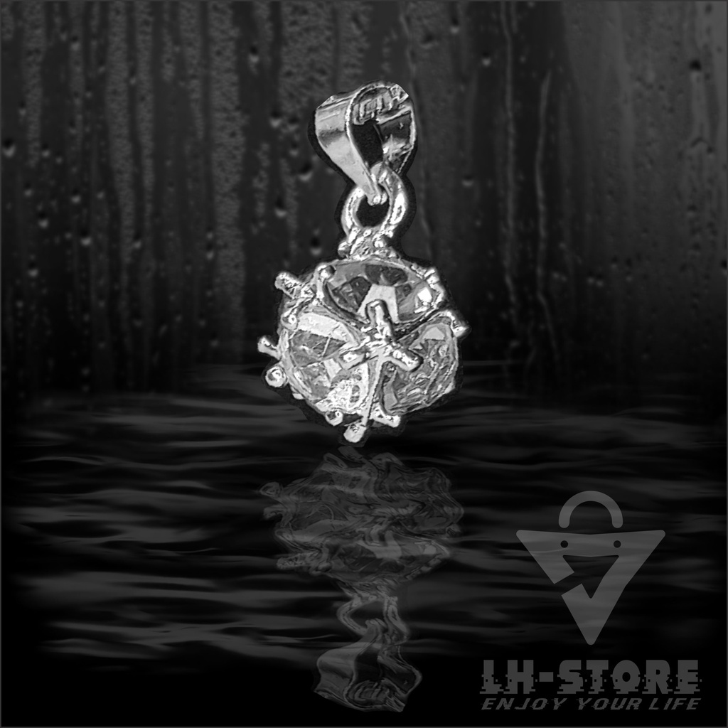 KALUNG PRIA/WANITA TERBARU LIONTIN KRISTAL ANTI KARAT DAN TIDAK LUNTUR