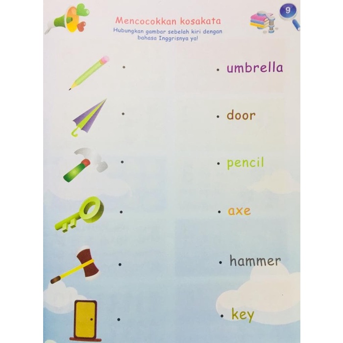 BUKU ANAK,BERMAIN DAN BELAJAR BAHASA INGGRIS UNTUK TK/PAUD