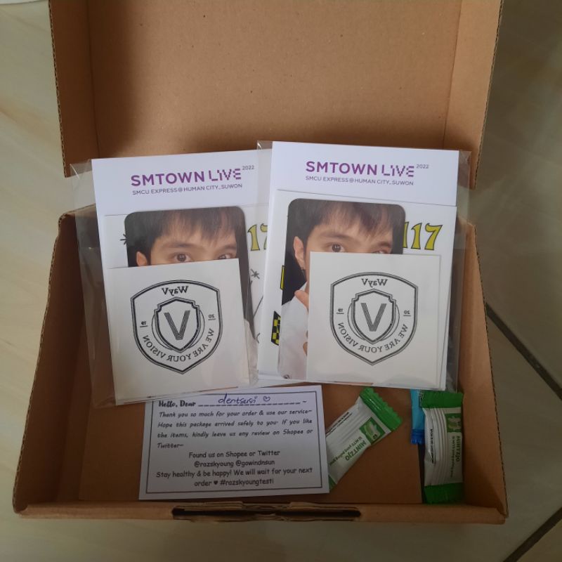 AR TATTO STICKER HENDERY WAYV SEALED MD SMTOWN PC HENDERY AR TATO