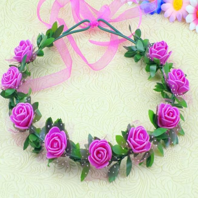 Terbaru Mahkota bunga murah/mahkota bando bunga bahan sponge ァ