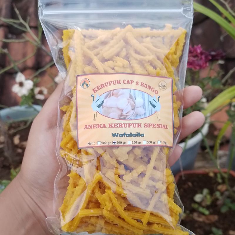 

KERUPUK MANGGAR MENTAH CAP 2 BANGO 200gr
