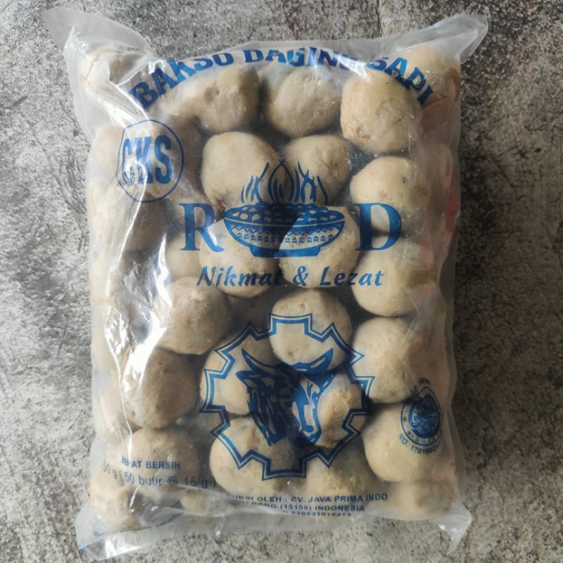 

BAKSO SAPI RD BIRU ISI 25s DAN 50s