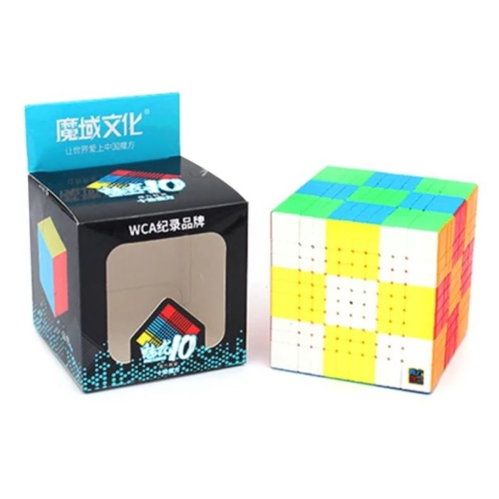 {MainanStore} Rubik 10x10 MoYu Meilong 10x10 Stickerless 10x10x10 Mei Long 10x10 Diskon
