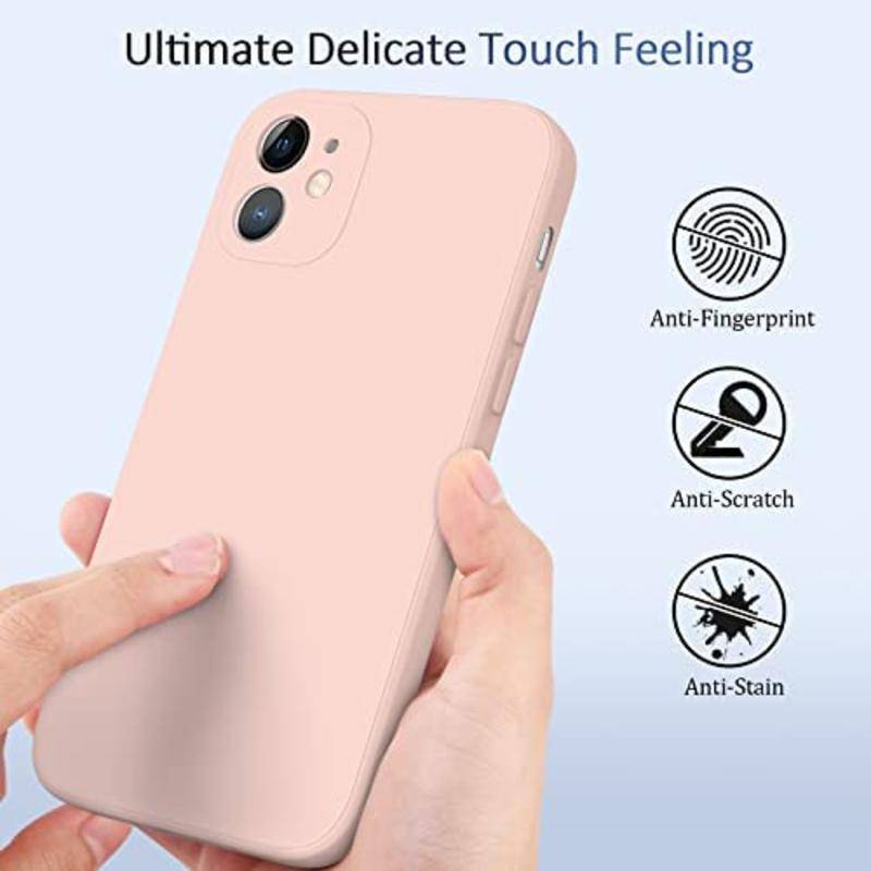 IPHONE Untuk iPhone11 1.12 13 14 Pro Max Plus Cases Penutup Bumper Silikon Cair Tahan Guncangan Dengan Lapisan Microfiber Untuk iPhone11