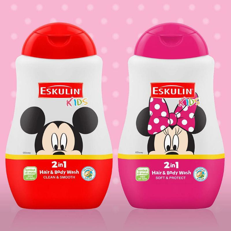 Eskulin Kids Hair &amp; Body Wash Bottle &amp; Reff  280 ml