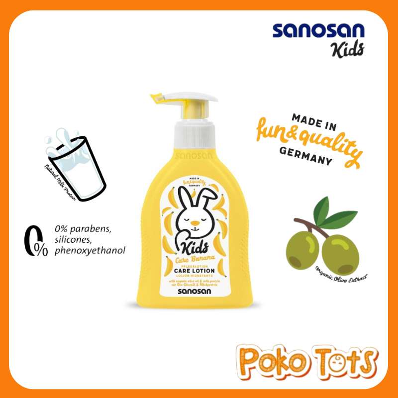 Sanosan Kids Care Lotion Banana 200ml Losion Pelembab Kulit Anak