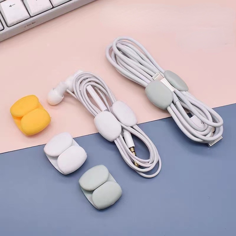 [Harga Grosir] 5pcs Charing Cord Mengelola Klip Saluran Kulkas Komputer Tempat Penyimpanan Kabel Data Mengorganisir Gesper Earphone Wires Winder Untuk Kantor Sekolah Keluarga