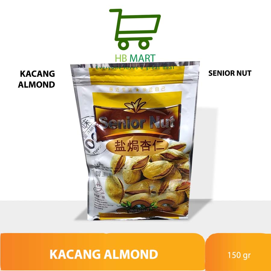 

SENIOR NUT ROASTED ALMOND 150G/KACANG ALMON PANGGANG/BADAM SANGRAI