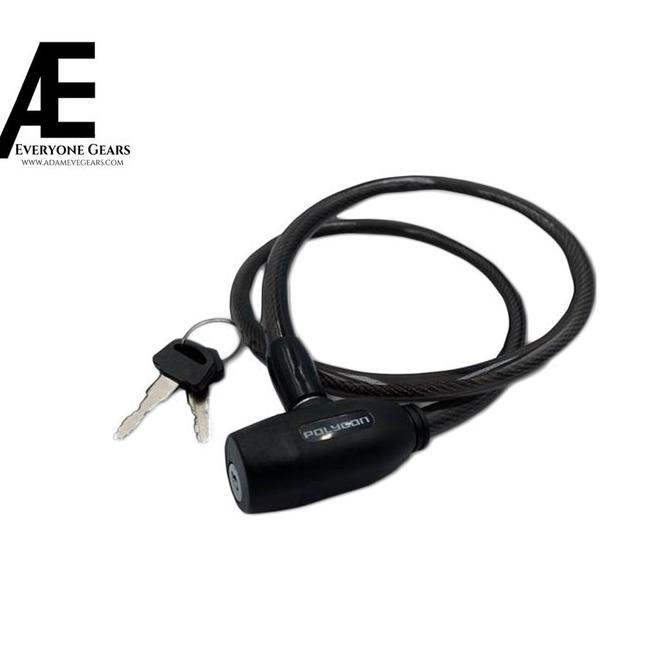 Diskon [COD] POLYGON GEMBOK KUNCI SEPEDA LIPAT MTB ROADBIKE BMX UNIVERSAL