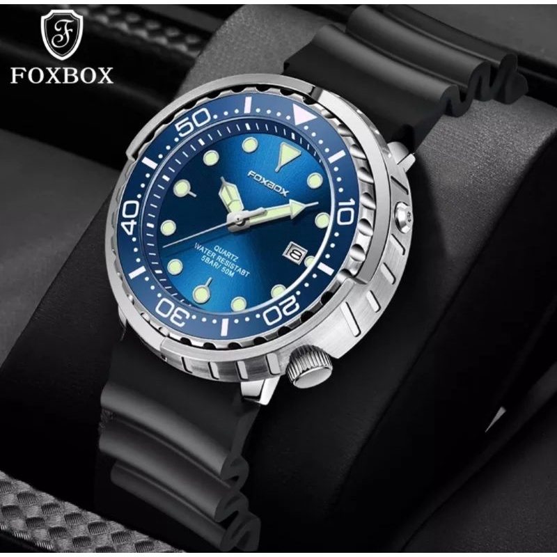 Jam Foxbox Tuna Sports Blue Dial By Lige Brand New