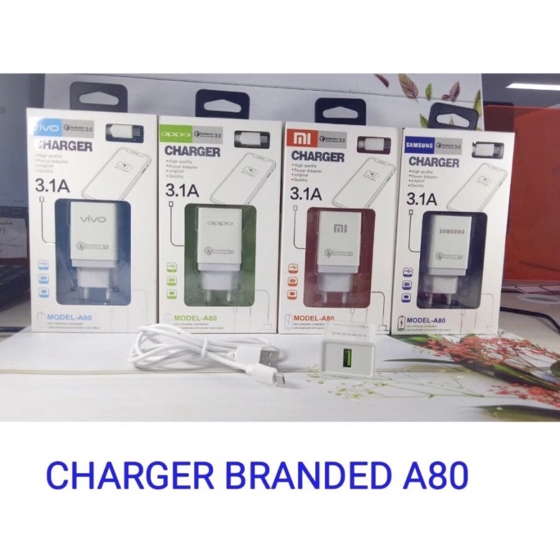 Charger A80 Branded Kabel Micro