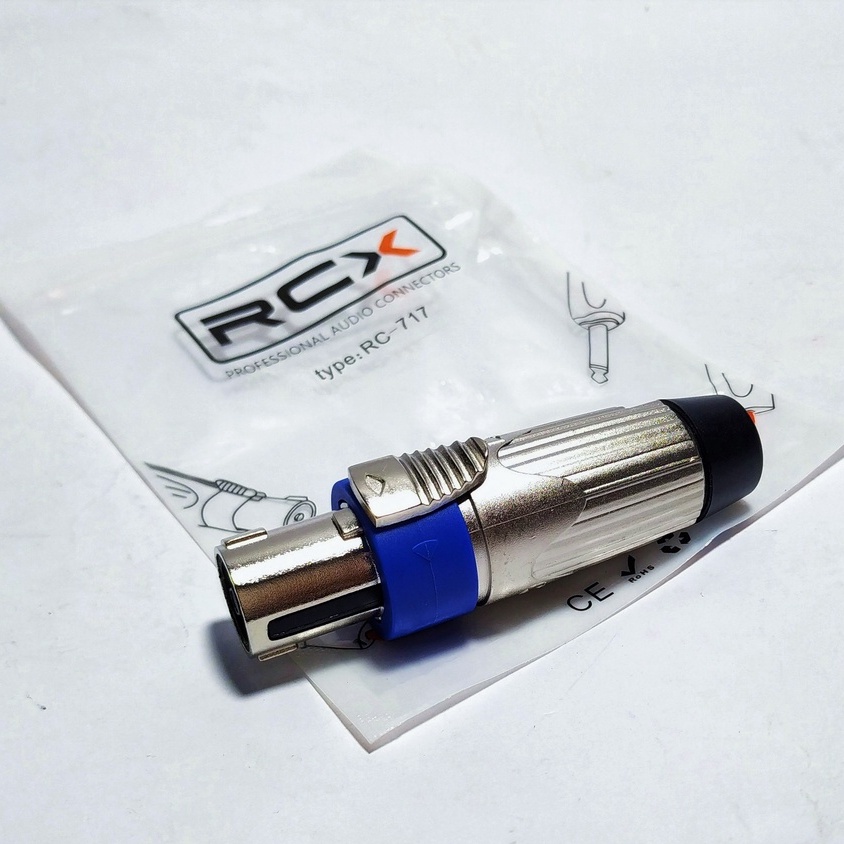 Jack Speakon Spikon RCX RC-717 Spicon besi silver
