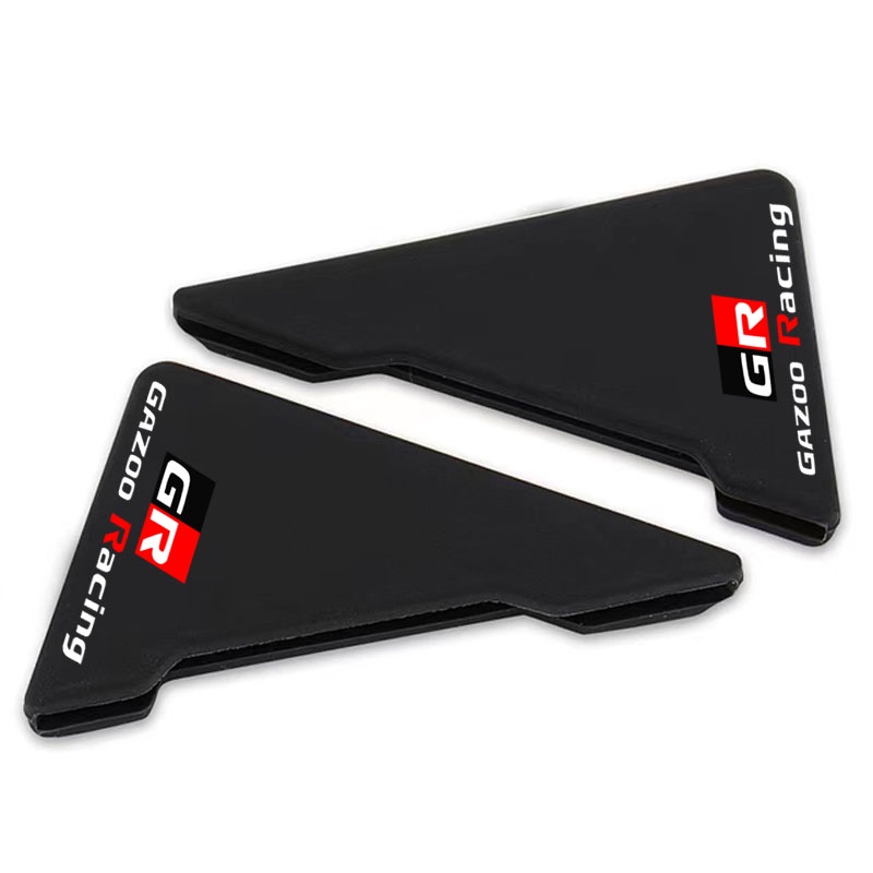 2pcs Pelindung Silikon Sudut Pintu Depan Mobil Anti Tabrak Untuk Toyota GR Sport GR Gazoo Racing VIos Yaris Corolla Cross Veloz Wish Revo CHR Avanza Fortuner Rush Innova raize