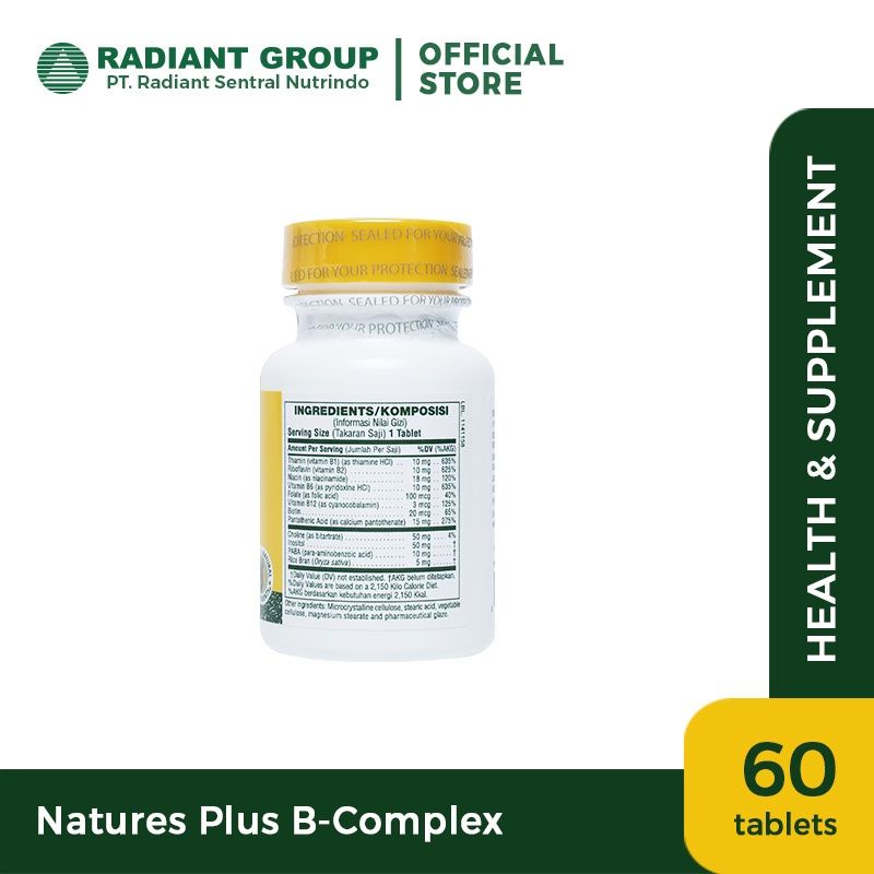 NATURE'S PLUS B-COMPLEX 60's