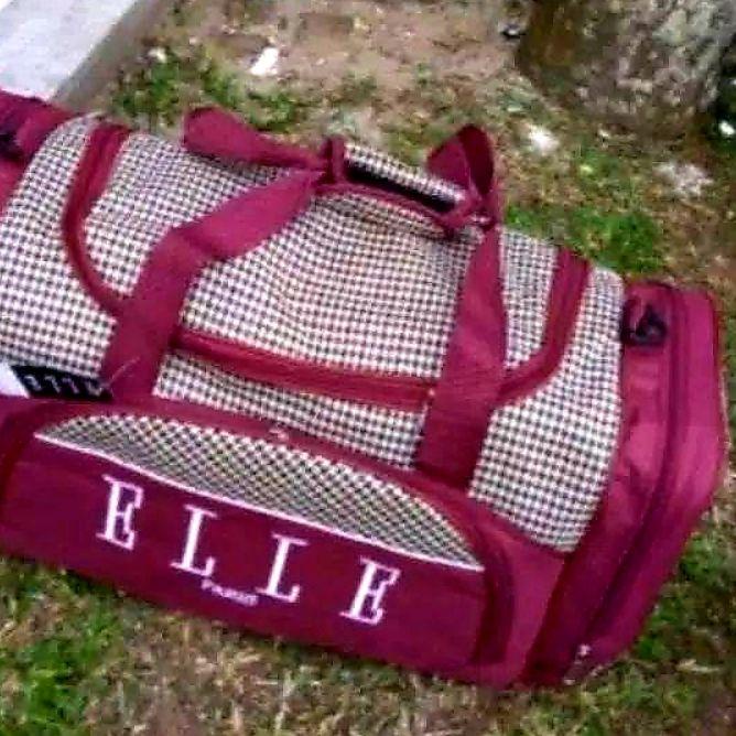 [SQ1]Tas Pakaian Pria Wanita Murah Travel bag Elle Tas pakaian buat Tas Olahraga Koper Nilon Tahan A