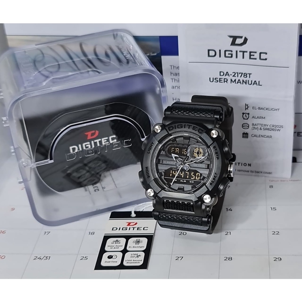 Jam Tangan Pria Digitec 2178T Original