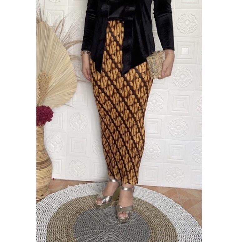 [QAT.22De22υ] Rok Plisket Wiru Jarik Sunwosh Halus Jatuh Melar Fit S Sampai Jumbo XXXL Bawahan Kebay