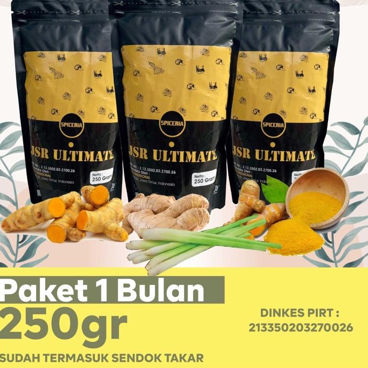

(COD )NEW_PRODUCT [PROMO] Ramuan JSR paket 1 bulan isi 250 gram include sendok takar