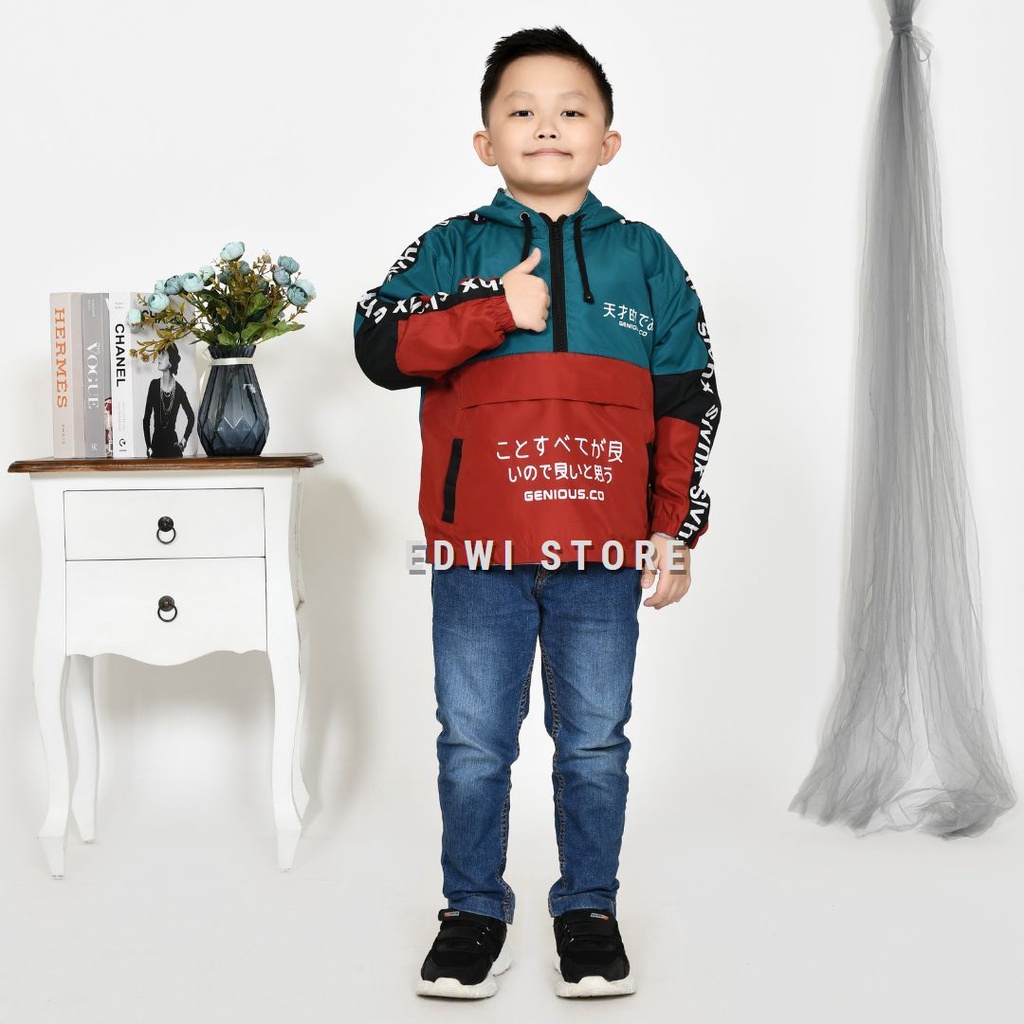 Jacket Anak Laki-laki -Jakket Anak Kantong Depan 1-12 tahun