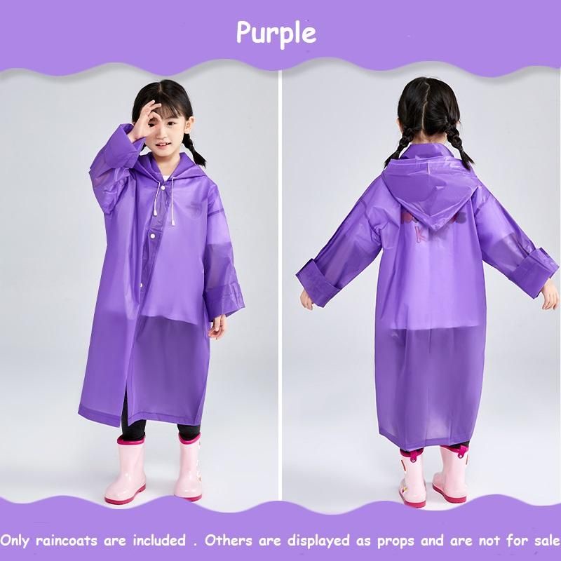 Jas hujan / terusan / mantel anak / mantel terusan anak plastik anak EVA polos  4U CLOTHING bisa COD grosir