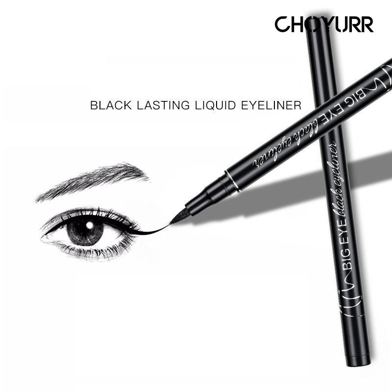 【COD】Eyeliner Waterproff Pensil Alis Cair Warna Hitam Anti Air Pen Pencil Aksesoris Kecantikan Korea Cair Warna Hitam Anti Air Make Up-CH