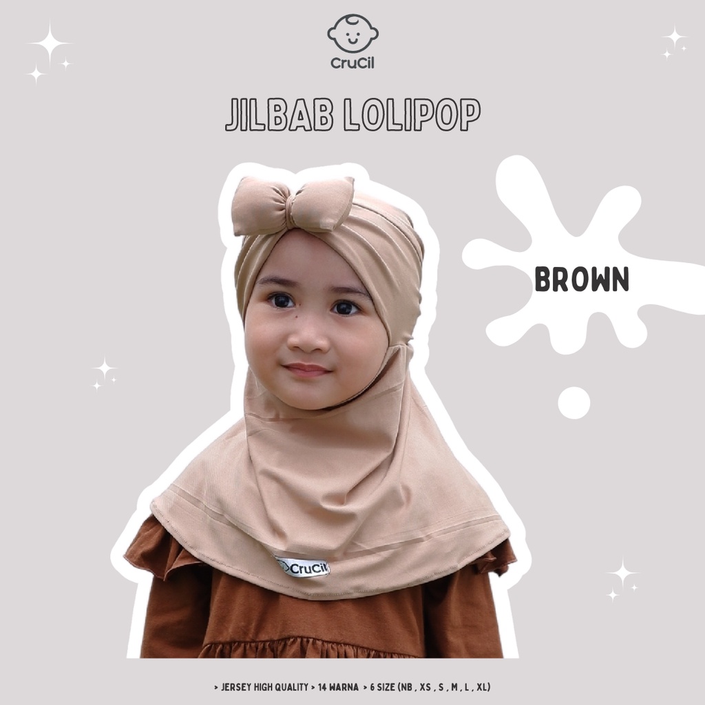 Jilbab Anak Lolipop Pita (0m - 2y)