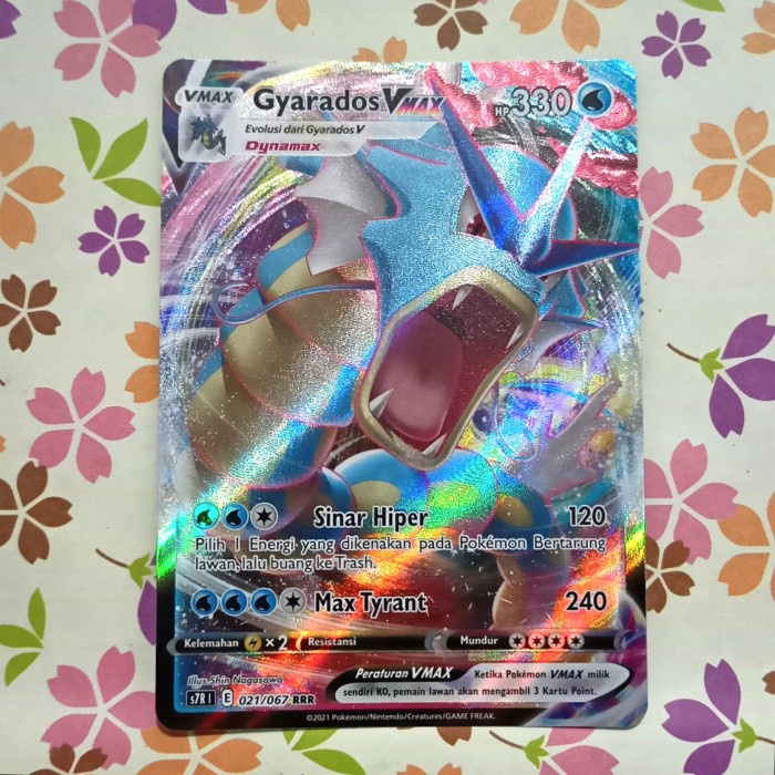 Kartu Gyarados Vmax V Max Rrr S7R 021/067 Pokemon Tcg Indonesia Set 10