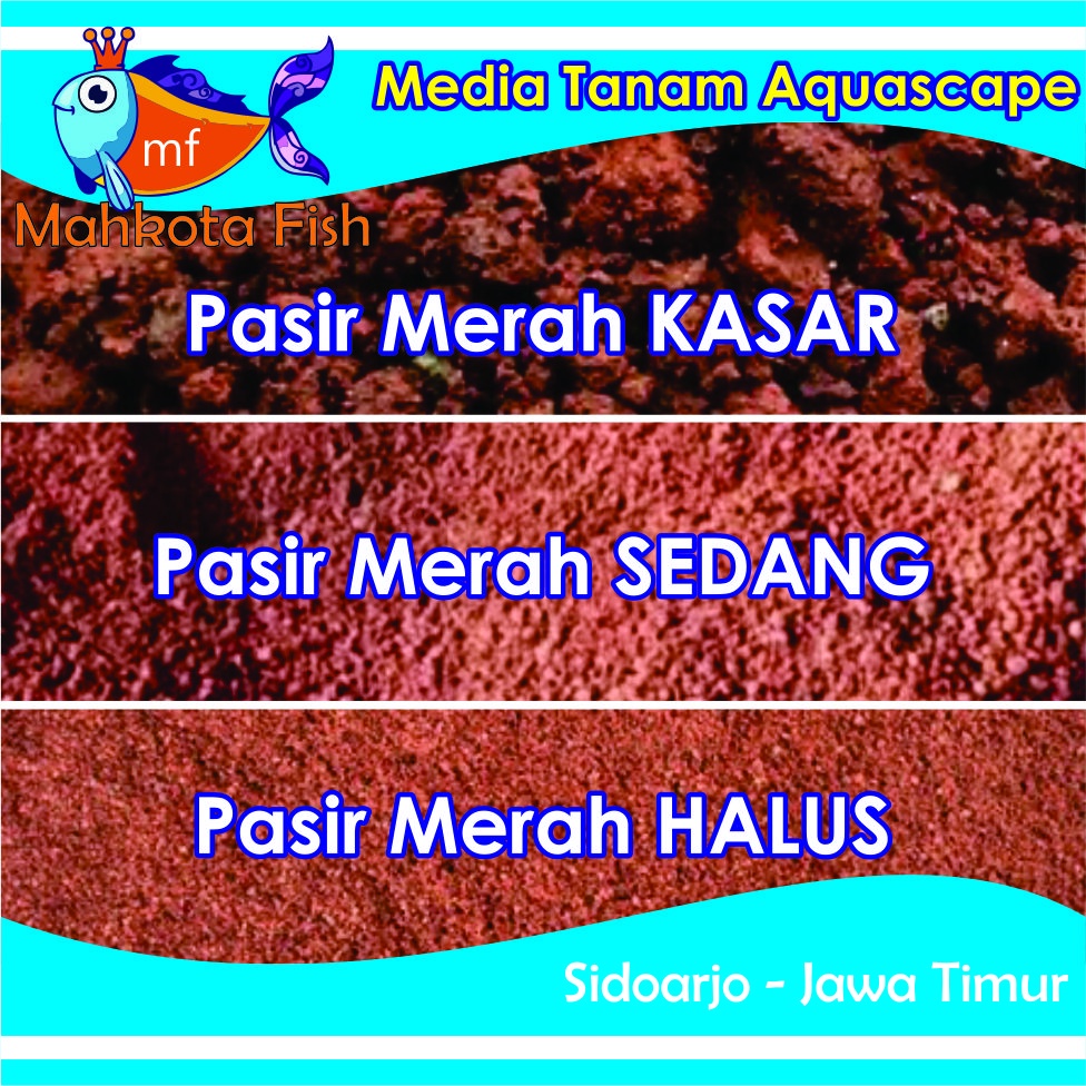 Pasir Malang Merah 250 gram | Pasir Merah | Pasir Aquascape | Pasir Aquarium | Pasir Hias