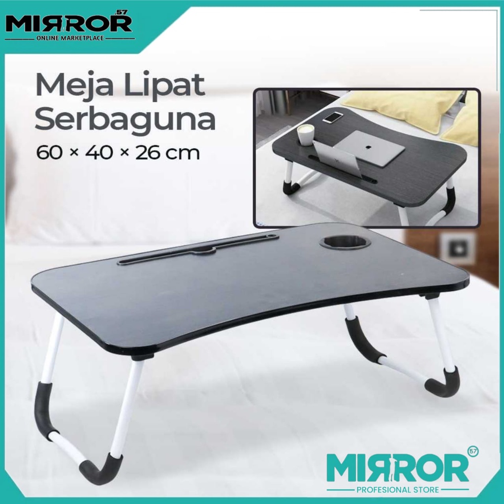 Meja Lipat Laptop / Meja Lipat Kerja / Meja Lipat Belajar / Meja Lipat Portable