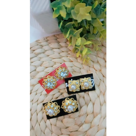 ANTING ALPAKA SUMPEL MOTIF PERHIASAN ACCESORIS TELINGA