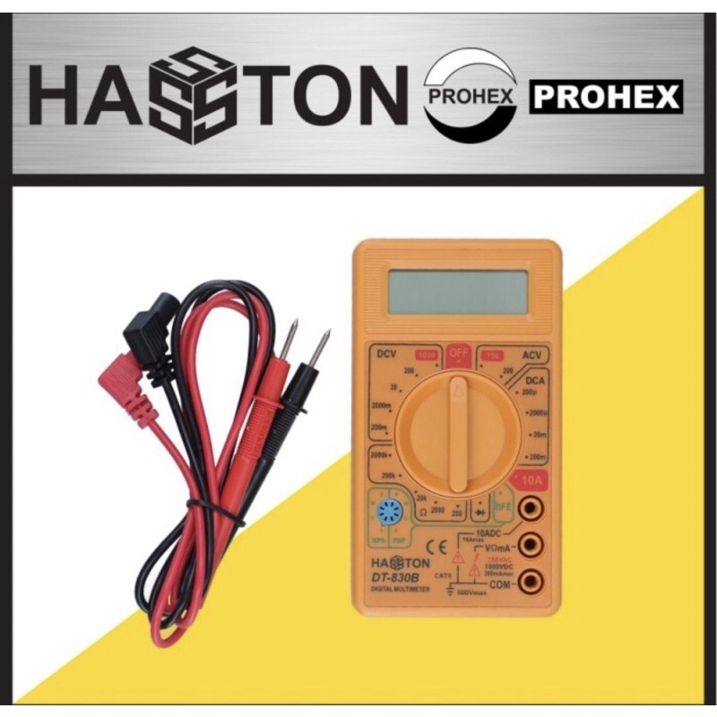 PROHEX Hasston Multitester digital / multitester / Alat perkakas