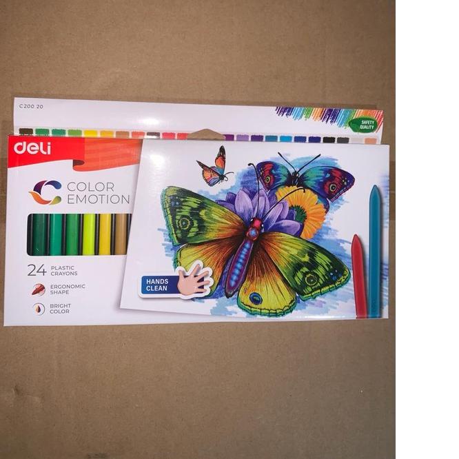 

KBUD✱ Crayon plastic 24 warna Deli - EC20020 Paling Baru