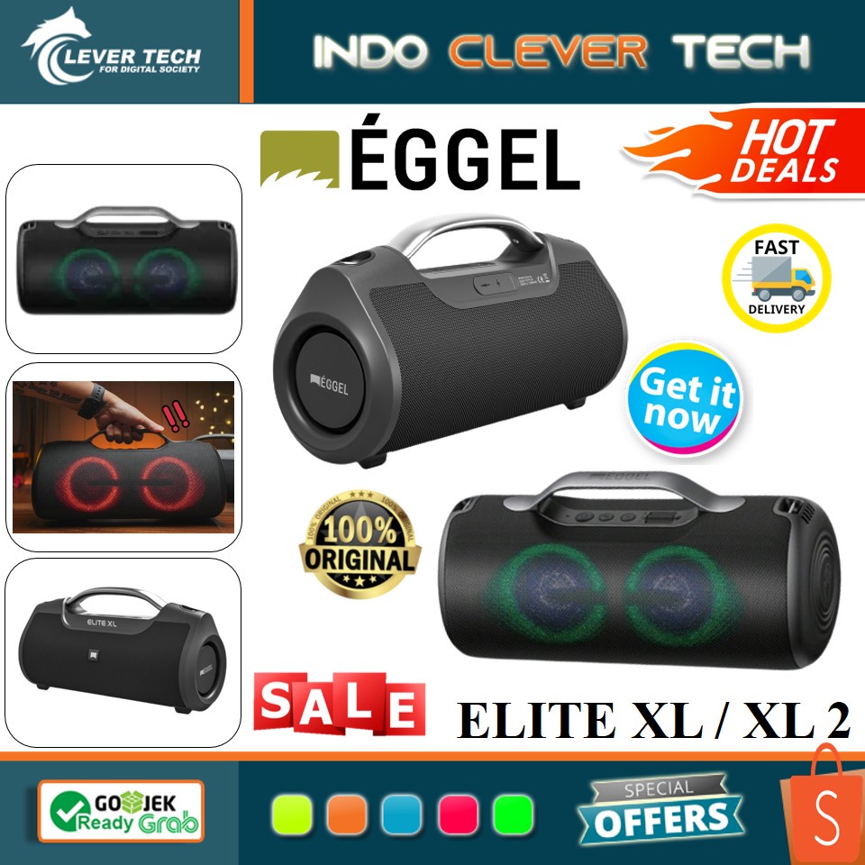 Eggel Elite XL Waterproof Action Portable Bluetooth Speaker / Eggel Elite XL 2 II