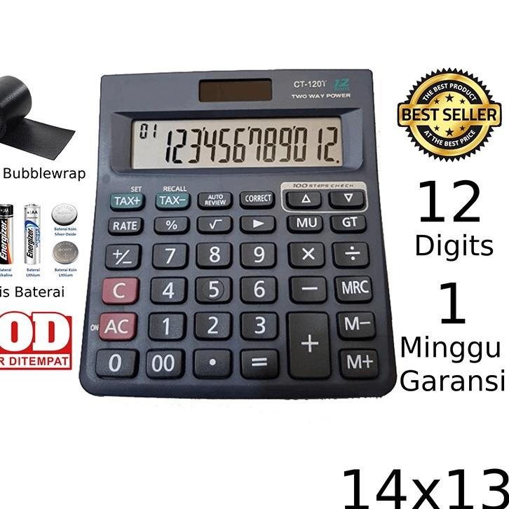 

44F♤ Kalkulator 120T 12 Digit - Calculator Check Pasti Ada