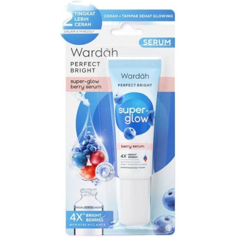 WARDAH PERFECT BRIGHT BERRY SERUM SUPER-GLOW 6ml // Serum Wardah // Serum Wajah // Wardah Serum // S
