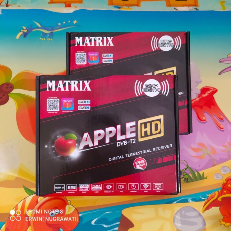 Set Top Box TV Digital Matrix Apple HD DVB T2 bisa Youtube / STB MATRIX