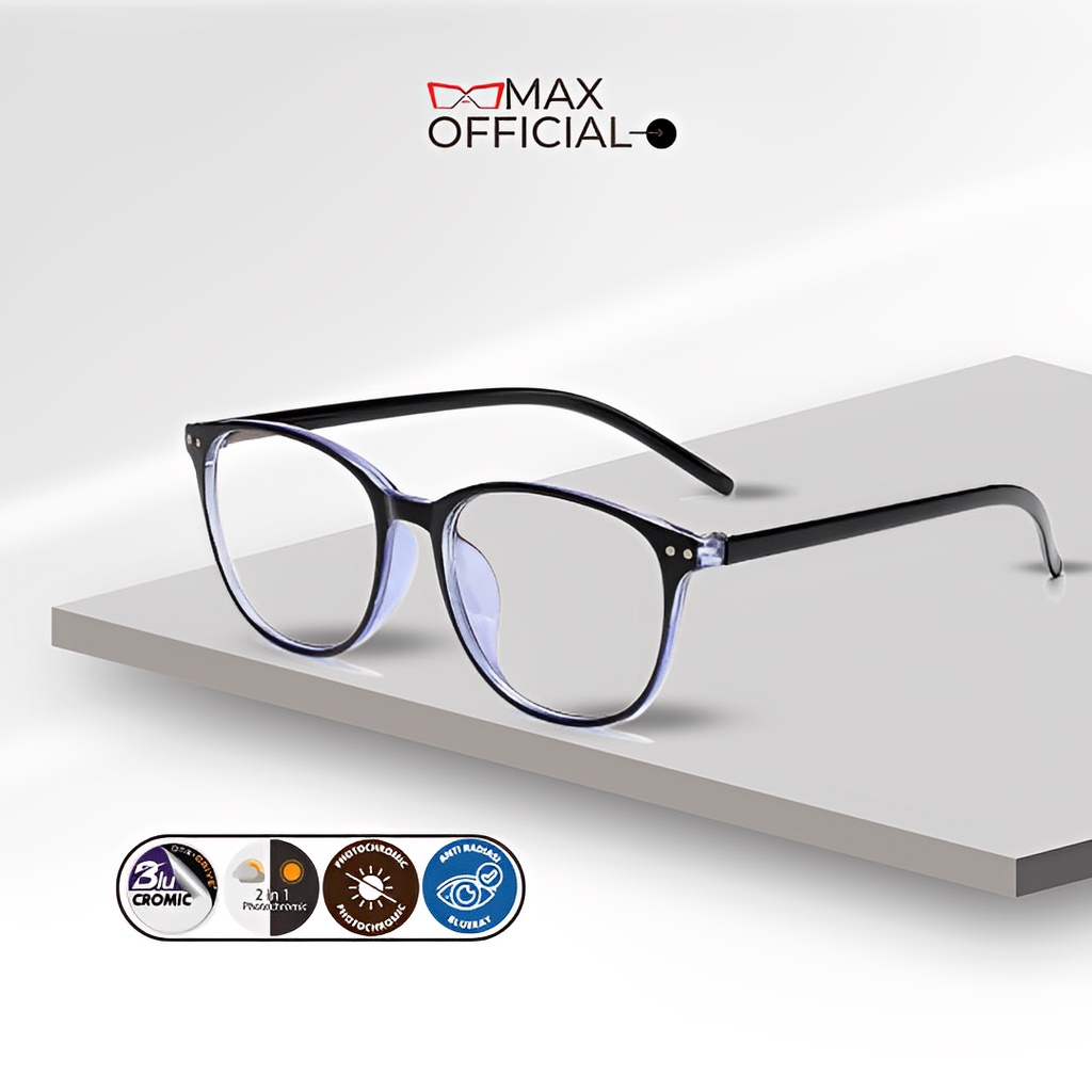 Kacamata Bluecromic photochromic Anti Radiasi Blue ray 6008