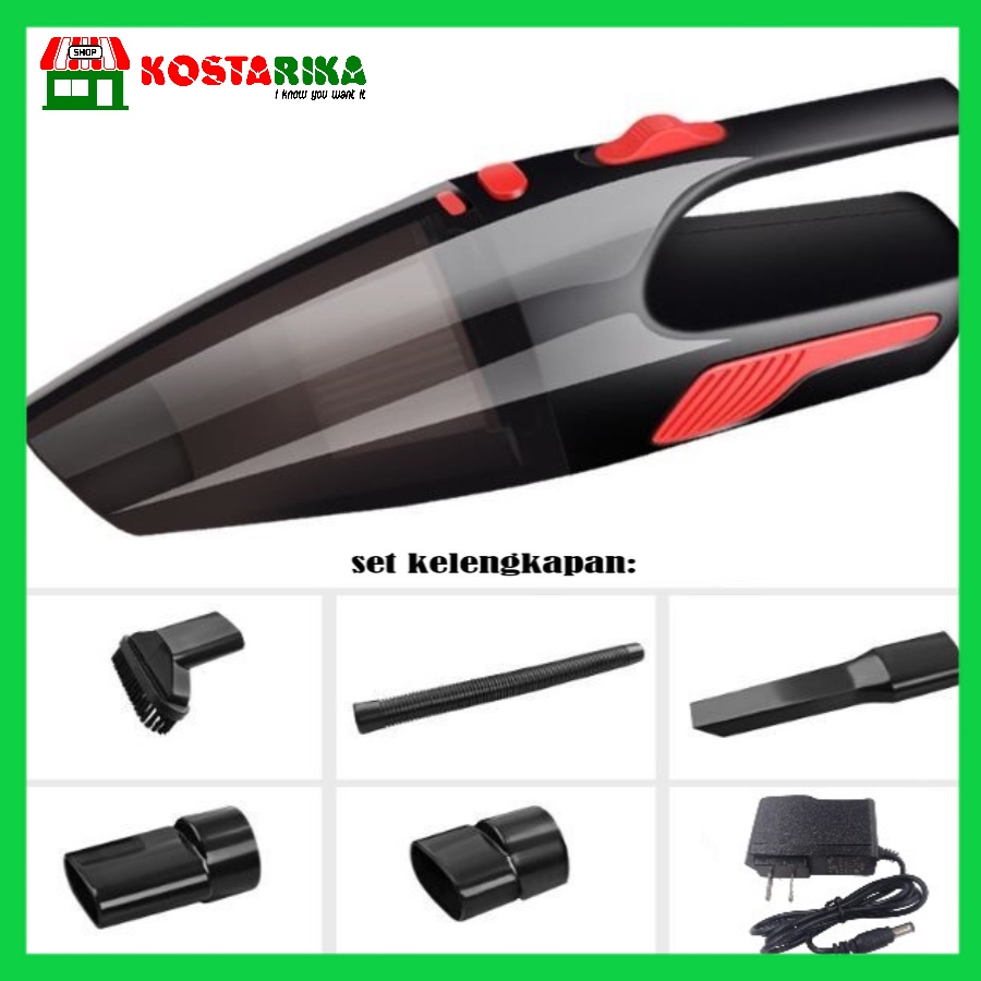 Vacuum Cleaner 120W Penyedot Debu Mobil Kuat Wet And Dry Cordless Vacuum Cleaner Penghisap Debu USB Rechargeable