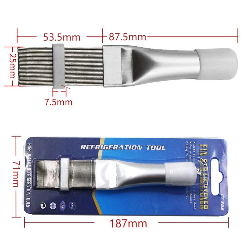 Solighter Sisir Reparasi Sirip Pendingin Ruangan Alat Pembersih Hardware Repair Tools Stainless Steel