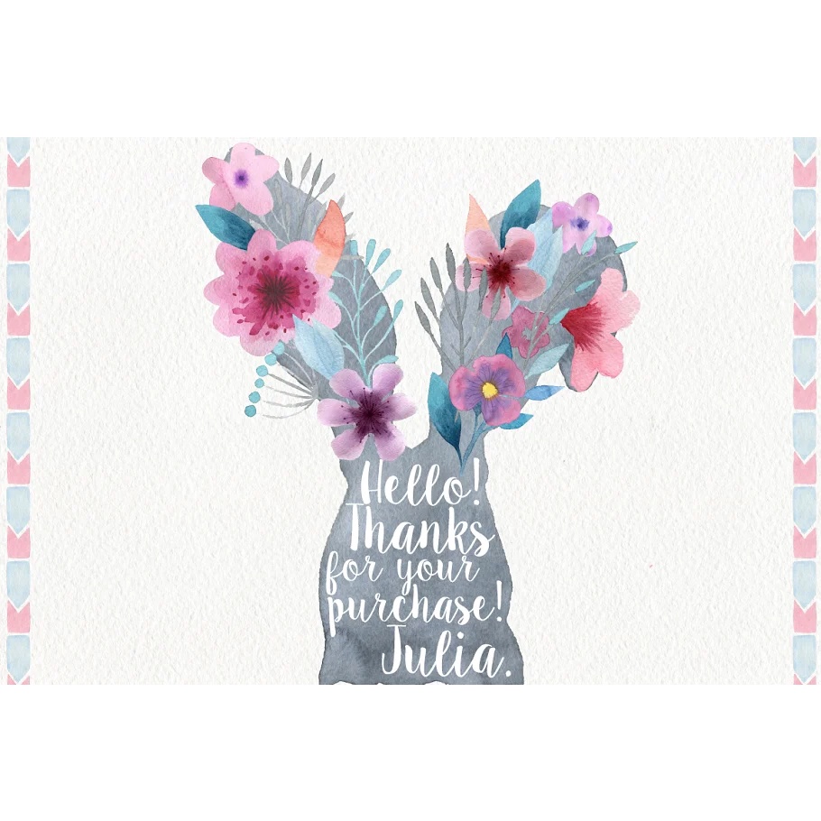 Garden Watercolor DIY