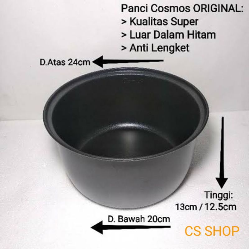 Panci rice cooker 0.6liter sampai 1.8liter miyako/Panci Magic Com/Dalaman Magic Com atau Rice Cooker