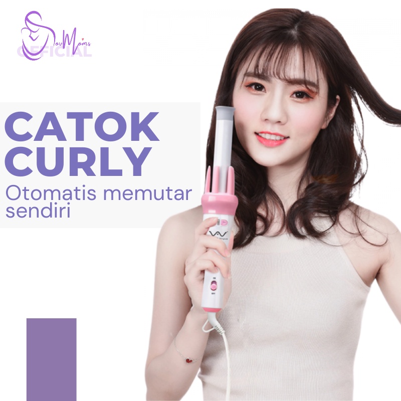 Catokan Cury Rambut Otomatis Alat Kecantikan Catok Rambut Pengeriting Rambut Automatic Catokan keriting Catok Magic Hair Curler Vivido Vogue 4 in 1 Original Premium Terbaru Terlaris Termurah