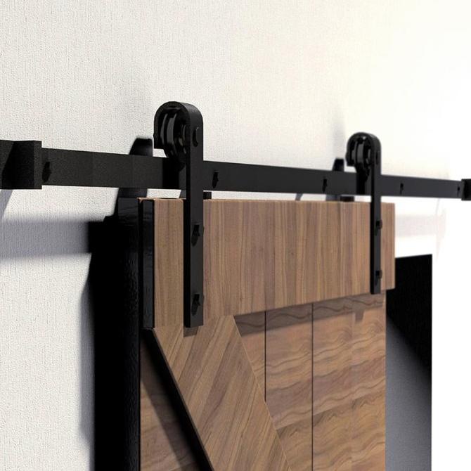 Rel Pintu Geser Industrial Barn Door Sliding Rel Pintu Sleding