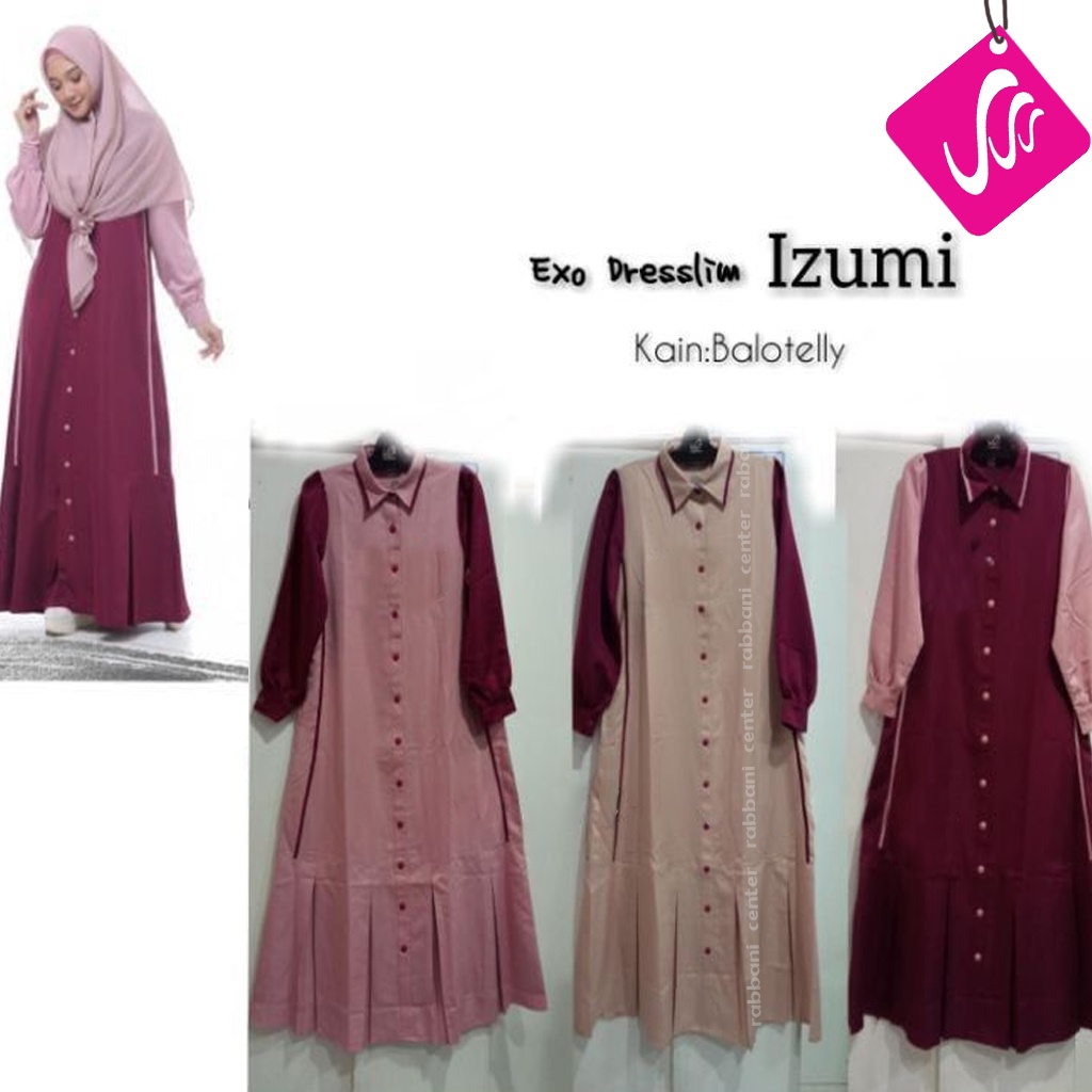 gamis rabbani izzumi dress lebaran 2022