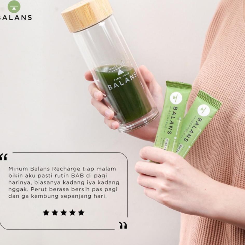 

[H-4-3 ♫♪] Balans Recharge | Honey Lemon | Fiber & Probiotics Drink - Isi 14 Sachet-kekinian